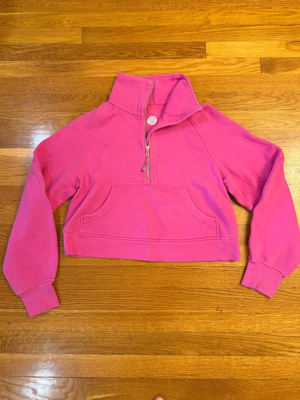 Lululemon Scuba Oversized Funnel Neck Half Zip Sonic Pink(?) - Size XS/S